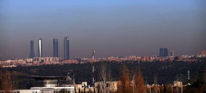 Aspecto que presentaba la contaminación en Madrid el pasado octubre.