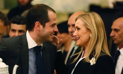 Ignacio Aguado y Cristina Cifuentes, en junio de 2016.