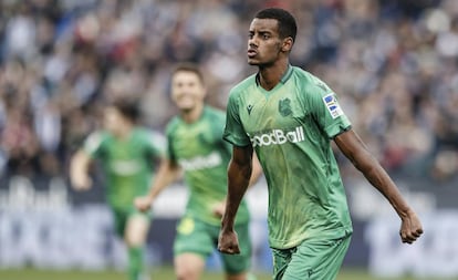 Isak celebra un gol al Levante.