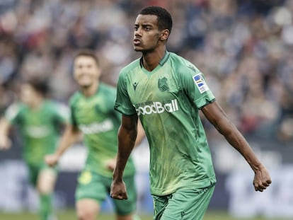 Isak celebra un gol al Levante.