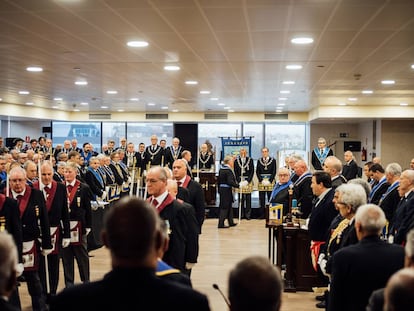 Gran Asamblea que instaló como gran maestro de la Gran Logia de España a Óscar de Alfonso, reelegido por tercera vez para el cargo.