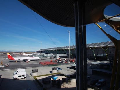Vista del aeropuerto madrileño de Barajas, operado por Aena.