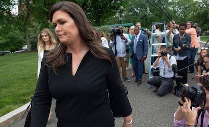 A porta-voz da Casa Branca, Sarah Sanders