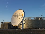 Un centro de control de Hispasat.