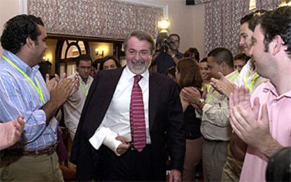 Jaime Mayor Oreja, ayer, en San Lorenzo de El Escorial.