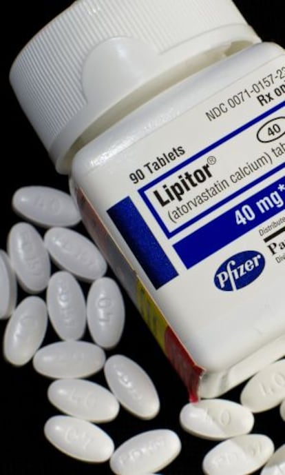 Un bote de Lipitor, del laboratorio Pfizer