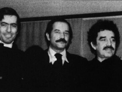 Vargas Llosa, Carlos Fuentes, Garc&iacute;a M&aacute;rquez y Jos&eacute; Donoso, en los 70.