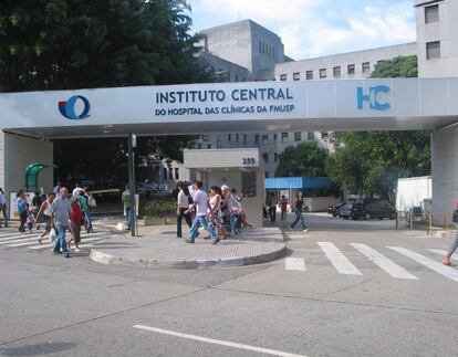 Hospital das Clínicas em São Paulo, onde a vítima do arenavírus faleceu.