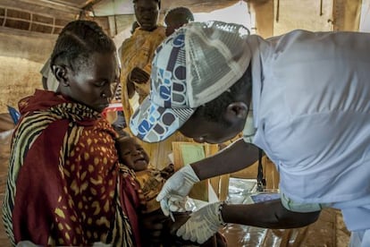 Campaña de inmunización antineumocócica de MSF en Sudán del Sur.