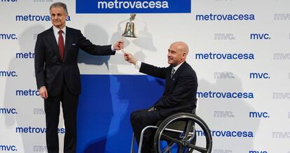 El presidente de Metrovacesa, Ignacio Moreno Martínez, y el consejero delegado, Jorge Pérez de Leza