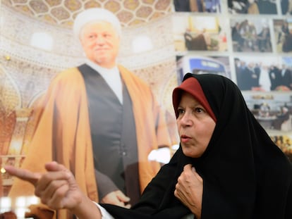 Faezeh Hashemi, durante una entrevista en Teherán, en enero de 2019.