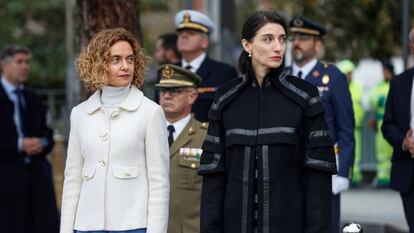 Las presidentas del Congreso y del Senado, Meritxell Batet y Pilar Llop.