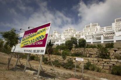 Promociones de viviendas sin vender en la costa de Málaga.