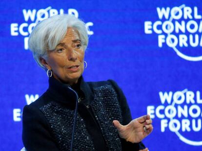 La directora gerente del FMI, Christine Lagarde, el pasado enero en Davos.