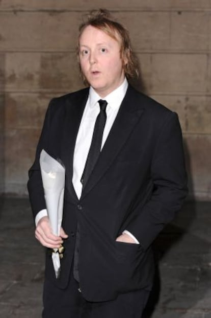 James McCartney, a su llegada a una cena organizada por su hermana, la dise&ntilde;adora Stella McCartney, durante la London Fashion Week, el pasado febrero.