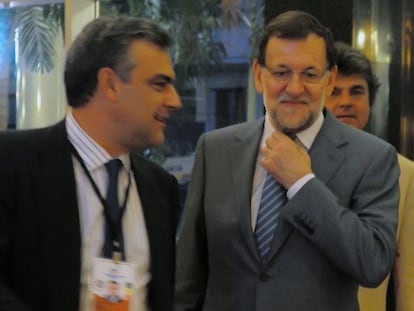 Mariano Rajoy, a su llegada a Panam&aacute;. 