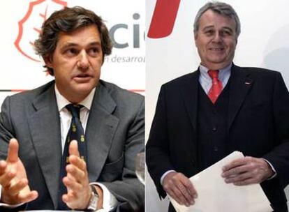 José Manuel Entrecanales, presidente de Acciona (izquierda), y Wulf Bernotat, de E.ON.