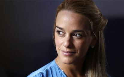 Lilian Tintori, the wife of imprisoned Venezuelan opposition leader Leopoldo López.