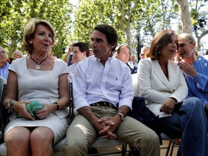 Aguirre, Aznar, Botella i Cifuentes, aquest diumenge a Madrid.