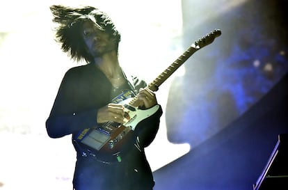 Jonny Greenwood en un concierto de Radiohead en julio de 2018 en el Madison Square Garden de Nueva York. 
