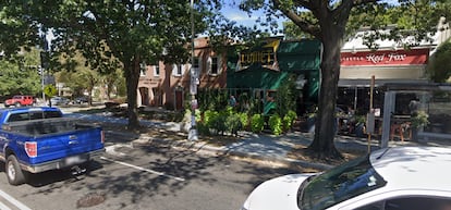 Imagen de Google Maps de la pizzería Comet Ping Pong en Washington DC.