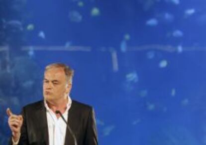 El vicesecretario de Estudios y Programas del PP, Esteban Gonzalez Pons, durante su intervención en Valencia el 25 de mayo.