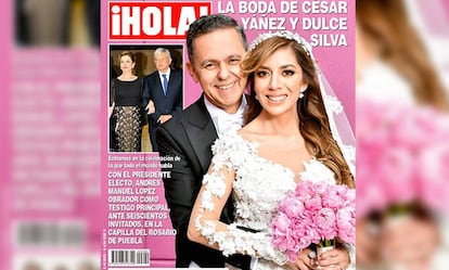 César Yáñez y Dulce Silva, en la portada de '¡Hola!'