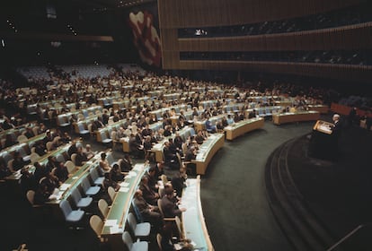 La Asamblea General de Naciones Unidas en los años setenta.