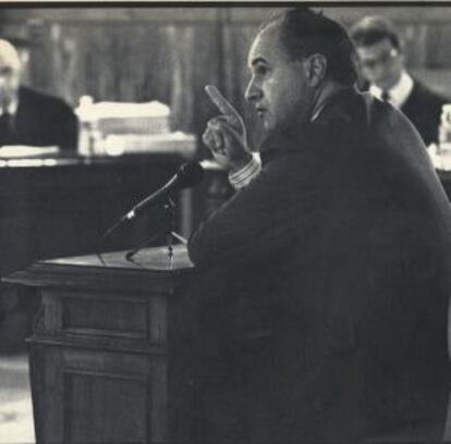 Rafael Blasco, cuando fue juzgado en 1991 por corrupción urbanística.