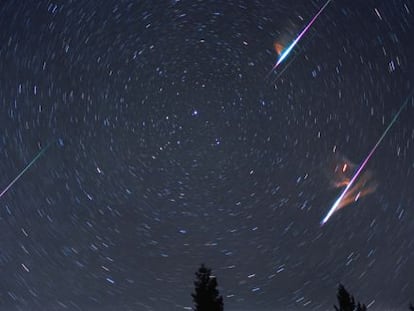 Espectacular lluvia de estrellas Leónidas.