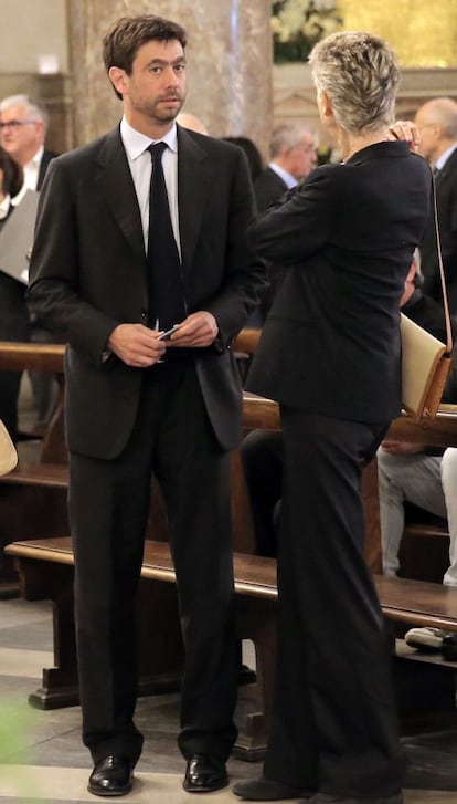 Andrea Agnelli en la commemoració de les víctimes de Heysel.