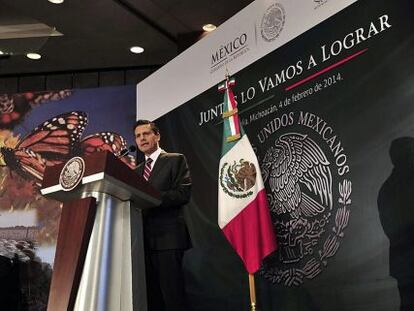 Enrique Pe&ntilde;a Nieto, en Morelia.