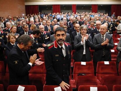 El Mayor Trapero aclamado durante el acto de apertura del año académico del Instituto de Seguridad Pública de Catalunya