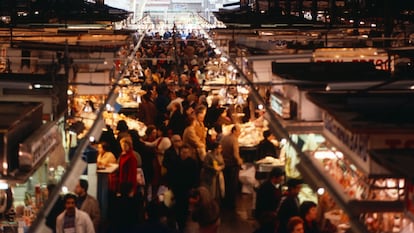 El Mercat de la Boqueria l'any 1986