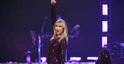 Taylor Swift, en un concierto en Nueva York, el jueves. 