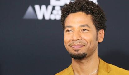 El actor Jussie Smollett en los BET Awards, en junio de 2017. 