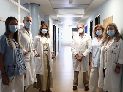 El equipo de la clínica AdCom del Hospital Gregorio Marañón, el primer centro público para tratar las adicciones a las nuevas tecnologías.