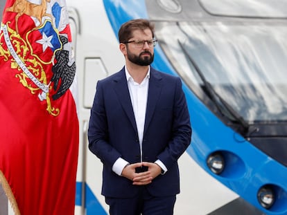 El presidente chileno Gabriel Boric en un acto en Valparaiso (Chile), el pasado enero.