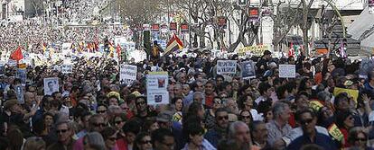 Manifestación de apoyo al juez Garzón en Madrid