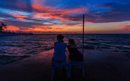 Amanecer en Key West, en el Estado de Florida (EE UU).