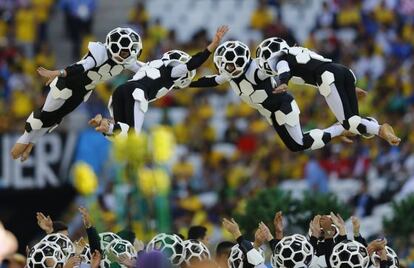 Festa de abertura do Mundial.