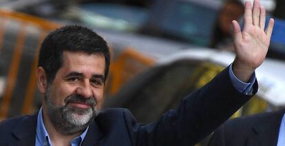 Jordi Sànchez, a su llegada a la Audiencia Nacional el pasado 16 de octubre.