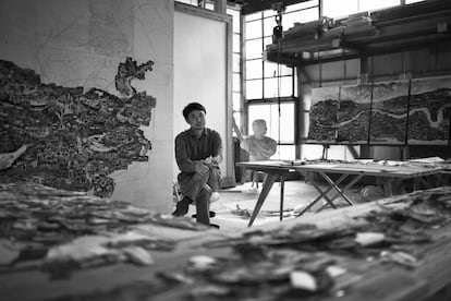 Sohei Nishino en su estudio.