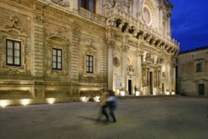 Iglesia de Santa Croce, en Lecce (Italia).