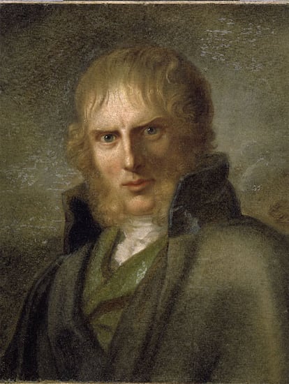 Retrato del escritor Caspar David Friedrich, que está en la Kunsthalle de Hamburgo.