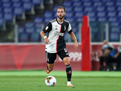 Pjanic, durante un partido de la Juventus de esta temporada.