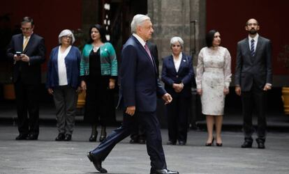 López Obrador el pasado 21 de octubre en Palacio Nacional, en Ciudad de México.