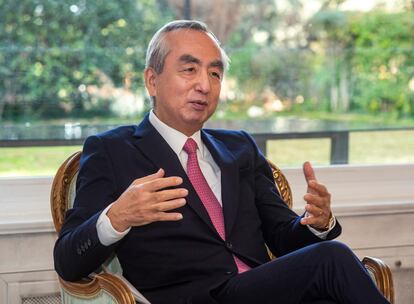 Kenji Hiramatsu, durante la entrevista.