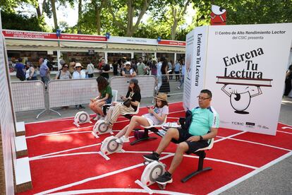 High Performance Reading Center installed by the CSIC in Retiro Park in Madrid.