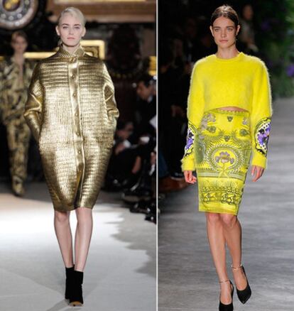 Modelos de Stella McCartney (izquierda) y Givenchy.